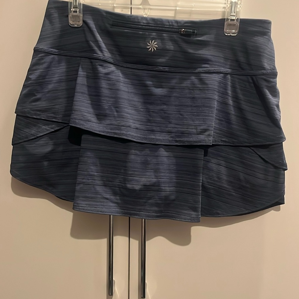 Athleta Blue  Mini Skort with Tiered Design